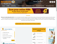 Tablet Screenshot of liberiaeducation.info